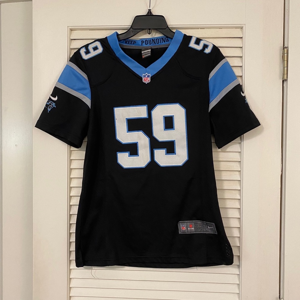 Kids NFL Luke Kuechly Carolina Panthers Jersey